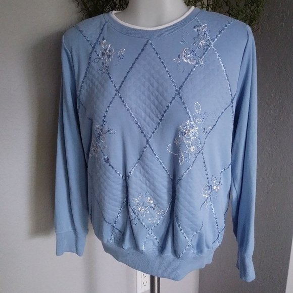 ALFRED DUNNER Embellished Sweatshirt - Picture 2 of 9